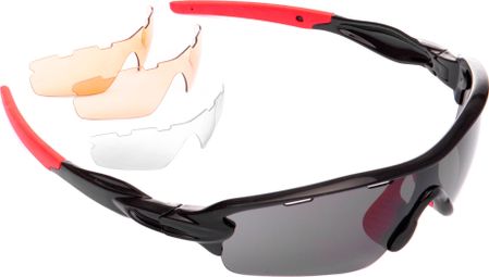 Pair of Neatt Black Red Glasses - 4 Screens