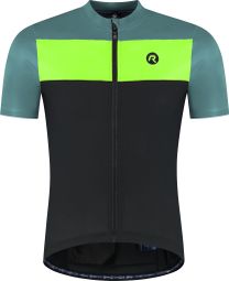 Maillot Manches Courtes Vélo Rogelli Core Block Noir/Bleu Homme
