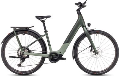 VTC Électrique Cube Kathmandu Hybrid C:62 SLT 400X Easy Entry Shimano Deore XT 12V 400 Wh 700 mm Vert Stellar 2025