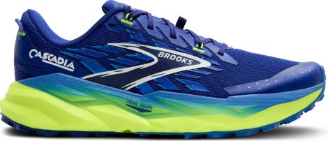 Brooks Cascadia 19 Large Blue/Yellow Men's Trail Shoes