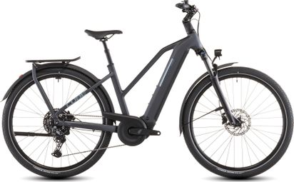 VTC Électrique Cube Kathmandu Hybrid One 800 Trapeze Shimano Cues 10V 800 Wh 700 mm Gris Metallic 2026