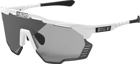 Lunettes SCICON Aeroshade Kunken Blanc Brillant / Photochromique Gris Miroir)