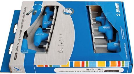 Kit de llaves Allen Unior con mangos de 2,5mm a 10 Mm (7 piezas)