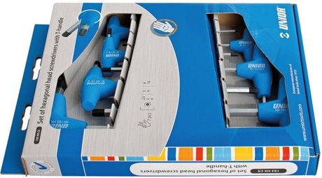 Unior Allen Key Kit With Handles 2.5mm To 10 Mm (7 Pieces)