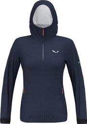 Veste Imperméable Femme Salewa Puez Aqua Bleu Marine