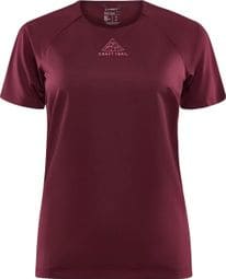 CRAFT Pro Trail Women's Short Sleeve Jersey Bordeaux