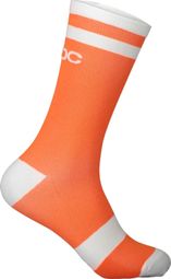 Poc Lure Mountainbike-Socke Orange/Weiß