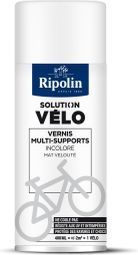 RIPOLIN - Solution Vélo - Aérosol Vernis Incolore - Finition Mate - Sans Coulure - 400 ml