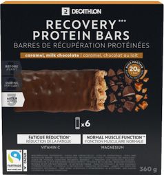 Barritas proteínicas Decathlon Nutrition Chocolate/Caramelo 6x60g