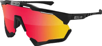 Gafas SCICON Aeroshade XL Negro Brillante / Rojo Espejo