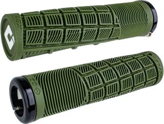 ODI Hucker Manopole BMX Senza Flangia - 160mm, Nero/Verde - Unisex Adulti