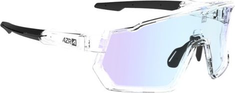 Lunettes AZR Kromic Pro Race RX Crystal Verni/Noir / Écran Bleu Photochromique