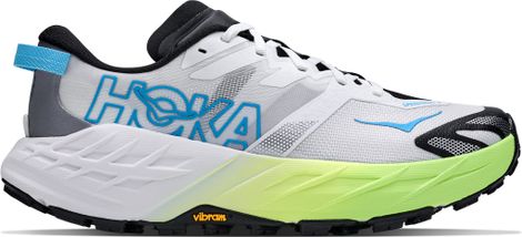 Hoka Speedgoat 7 Women's Trail Running Shoes - White/Green/Blue