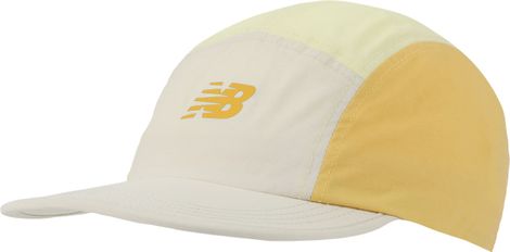 New Balance 5 Panel Everyday Trainer Cap Beige/Yellow
