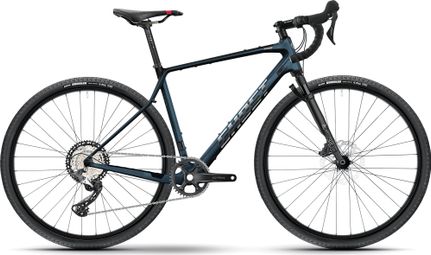 Ghost Asket CF Full Party Gravel Bike Shimano GRX 12S 700 mm Metallic Dark Blue Carbon Showing 2025