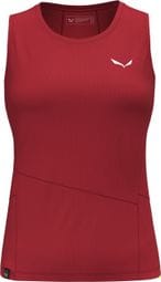 Camiseta de tirantes Salewa Puez<p><strong> Sporty Dry</strong></p>Roja para mujer