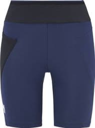 Pantalón corto de trail para mujer Mijo Intense de cintura alta Azul