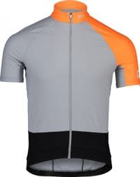Poc Essential Road mid Grey/Orange jersey met korte mouwen