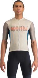Sportful Supergiara Logo Jersey met korte mouwen Grijs/Groen