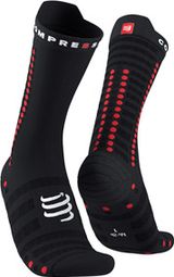 Paar Compressport Pro Racing Socks v4.0 Ultralight Bike Schwarz