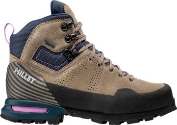Zapatillas de senderismo Millet G Trek 4E Gore-Tex beige para mujer