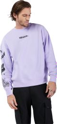 Sweat Homme Fox Oversized Crew Hello Future Violet