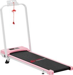 Tapis de course C1 avec main courante Rose - 6 km/h - 3.0 HP - Pliable et portable