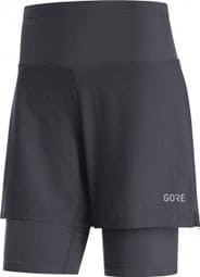 Short Femme 2-en-1 Gore Wear R5 Noir