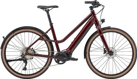 Kona Ecoco DL Bicicleta eléctrica de ciudad Shimano Deore 10S 500 Wh 27.5'' Pinot Noir Roja