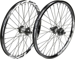 Paire de Roues BMX Excess XLC-1 Pro 20'' | 10 mm | 36 Trous Noir