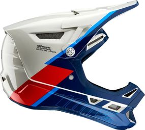 Casque Intégral 100% Aircraft Composite Trigger Blanc Bleu Rouge