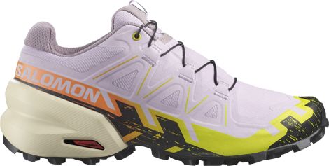 Salomon Speedcross 6 Violet Geel Dameshardloopschoenen