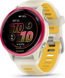Montre GPS Garmin Forerunner 570 - 42 mm Rose Aluminium Beige