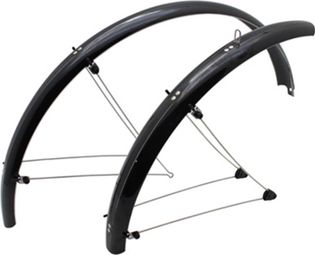 GARDE BOUE VTT TRINGLES 26  STRONGLIGHT COUNTRY 60mm NOIR (PAIRE) AVEC FIXATION CLASSIC TRINGLES INOX