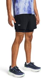 Under Armour Launch 5inch 2-in-1 Shorts Negro Hombre