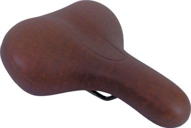 selle de vélo 25 x 21 cm élastomère brun foncé