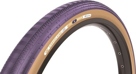 Panaracer GravelKing SemiSlick Limited Color Edition Gravel Tire 700 mm Tubeless Ready Folding ZSG Gravel Compound BeadLock TuffTex Purple Beige Sidewall