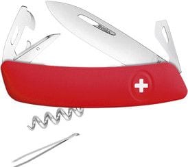 COUTEAU SUISSE SWIZA - 11 FONCTIONS - ROUGE