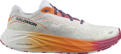 Salomon Aero Glide 2 Running Shoes White Orange Violet Uomo