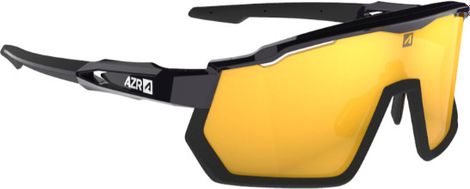 Lunettes AZR Pro Race RX Noir Verni / Écran Hydrophobe Or