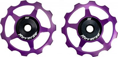 Paire de Galets Reverse Roulements Acier 7-12 Vitesses Violet
