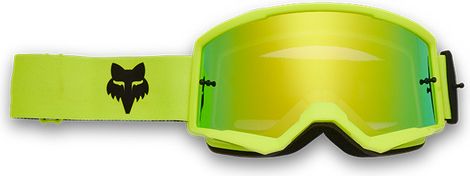 Masque VTT Fox Main Jaune fluo