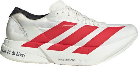 Zapatillas de running adidas Adizero Adios Pro 4 Blanco/Rojo Hombre