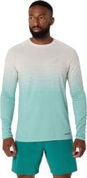 Maglia a maniche lunghe Asics Seamless Beige/Verde Uomo