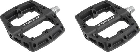 Paar Insight Thermoplastic Flat Pedals Schwarz