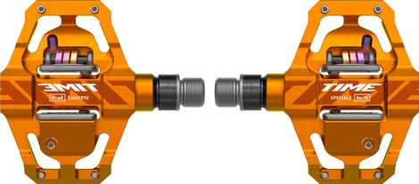 Time Speciale 10 Small Clipless Pedals Tangerine Orange