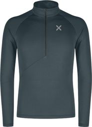 Heren Montura Peak Power G. Polartec grijze trui met lange mouwen