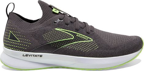 Brooks Levitate StealthFit 5 Hardloopschoenen Grijs/Geel