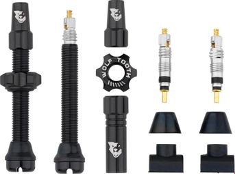 Wolf Tooth Presta Tubeless Valve Kit - Black