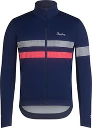 Maillot Manches Longues Rapha Brevet Windstopper Bleu/Rose